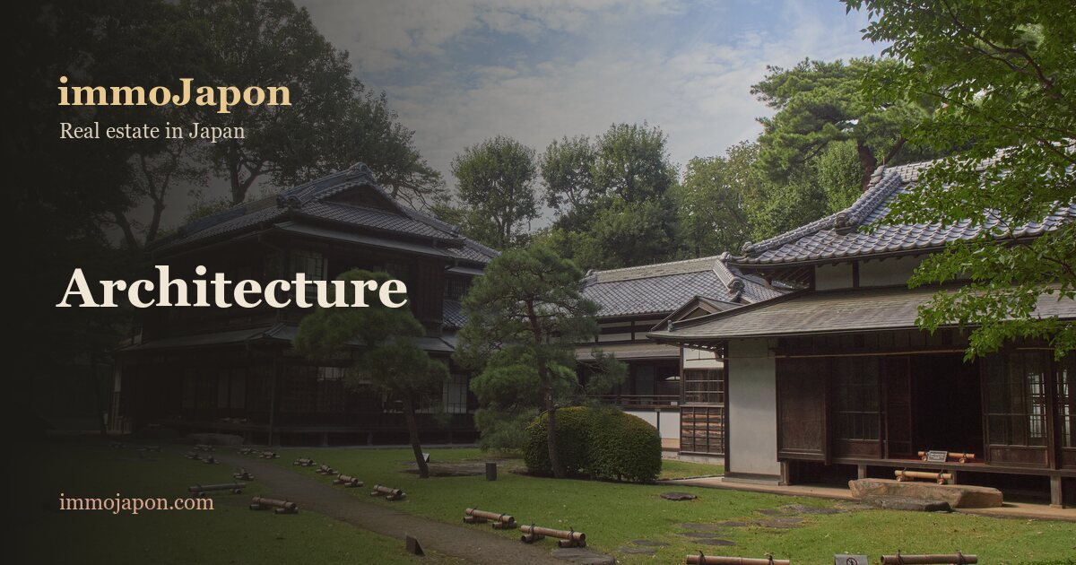 Traditional Japanese wooden house and its garden at the Edo-Tokyo Open Air Architectural Museum