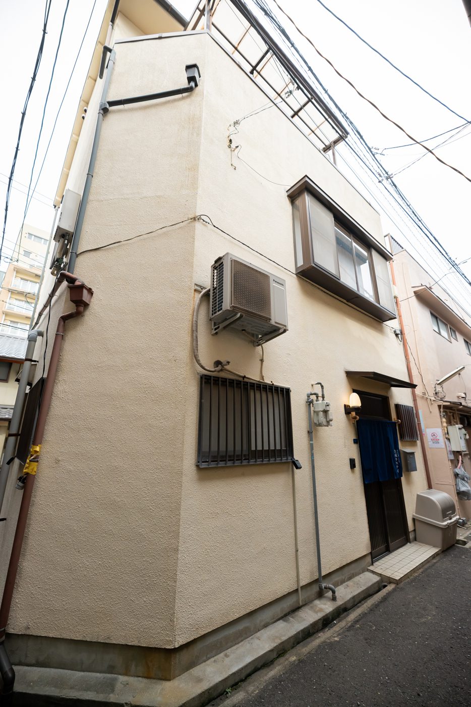 Façade — maison de ville à Chūō-ku, Ōsaka